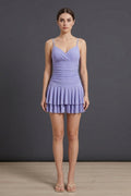 Women's Frill Hem Wrap Mini Dress