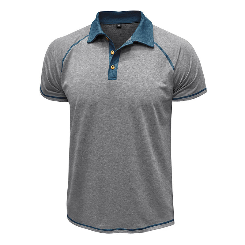 Men's Short-Sleeved Lapel T-Shirt