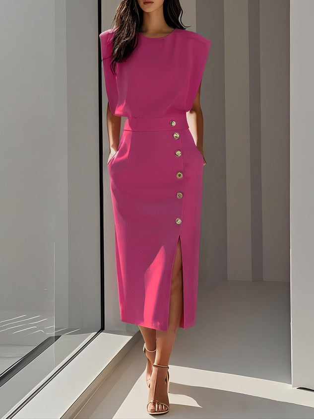 Women's Casual Sleeveless Summer Midi Dress