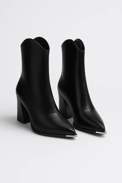 Women's Classic Ankle Boots – Chic Pointed Toe Design
