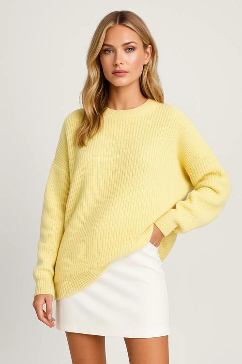 Women's Oversized Sweater – Chunky Knit Comfort Layer