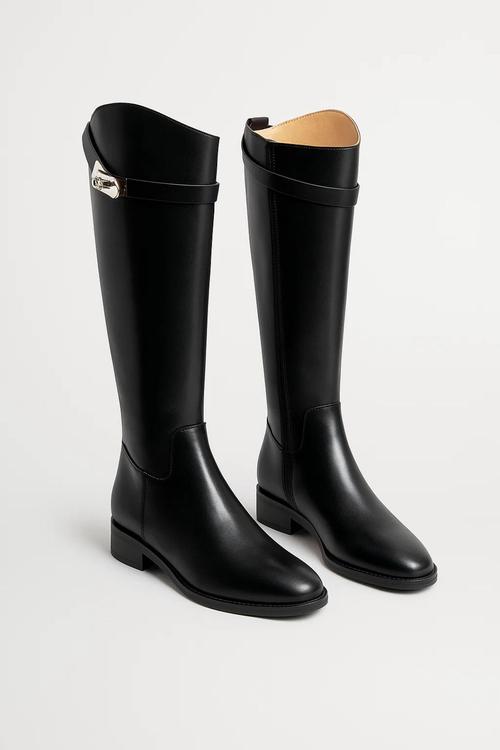 Women's Knee High Boots – Elegant Buckle Design for Chic Autumn Style
