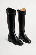 Women's Knee High Boots – Elegant Buckle Design for Chic Autumn Style