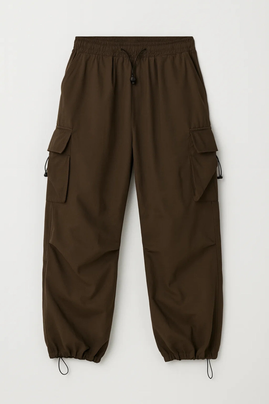 Men's Cargo Pants – Relaxed Fit with Drawstring and Adjustable Cuffs