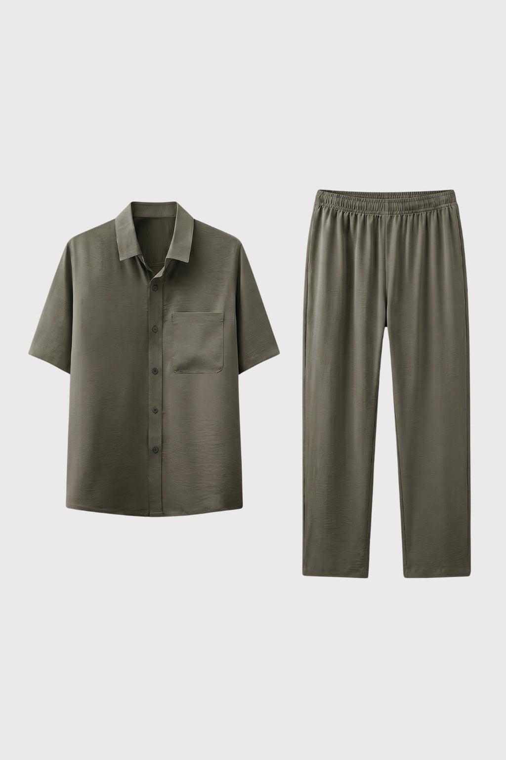 Men's 2-Piece Shirt and Relaxed Pants Set
