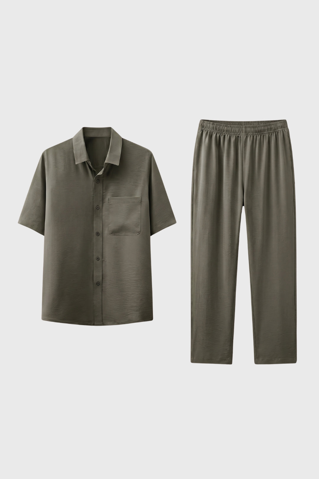 Men's 2-Piece Shirt and Relaxed Pants Set