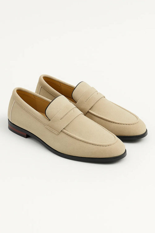 Men's Brown Loafers – Elegant Penny Design for Versatile Work and Leisure Wear