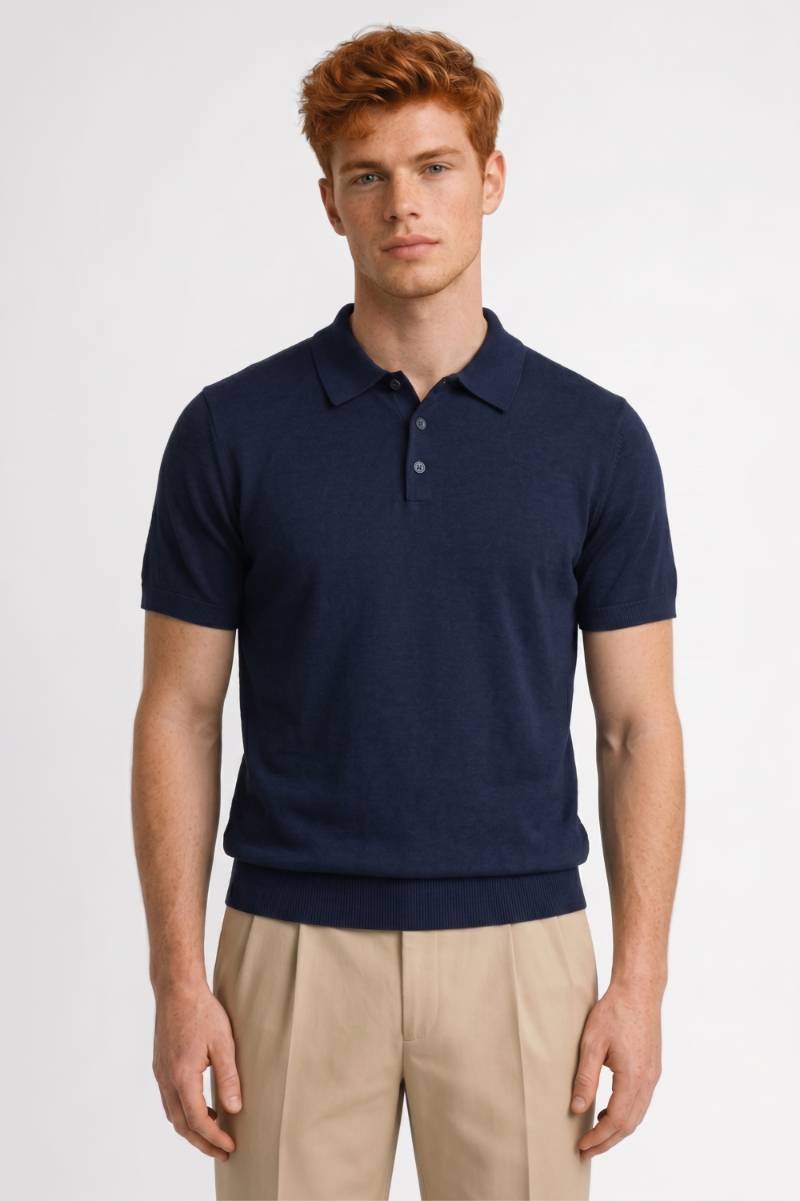 Men's Classic Knit Polo Shirt