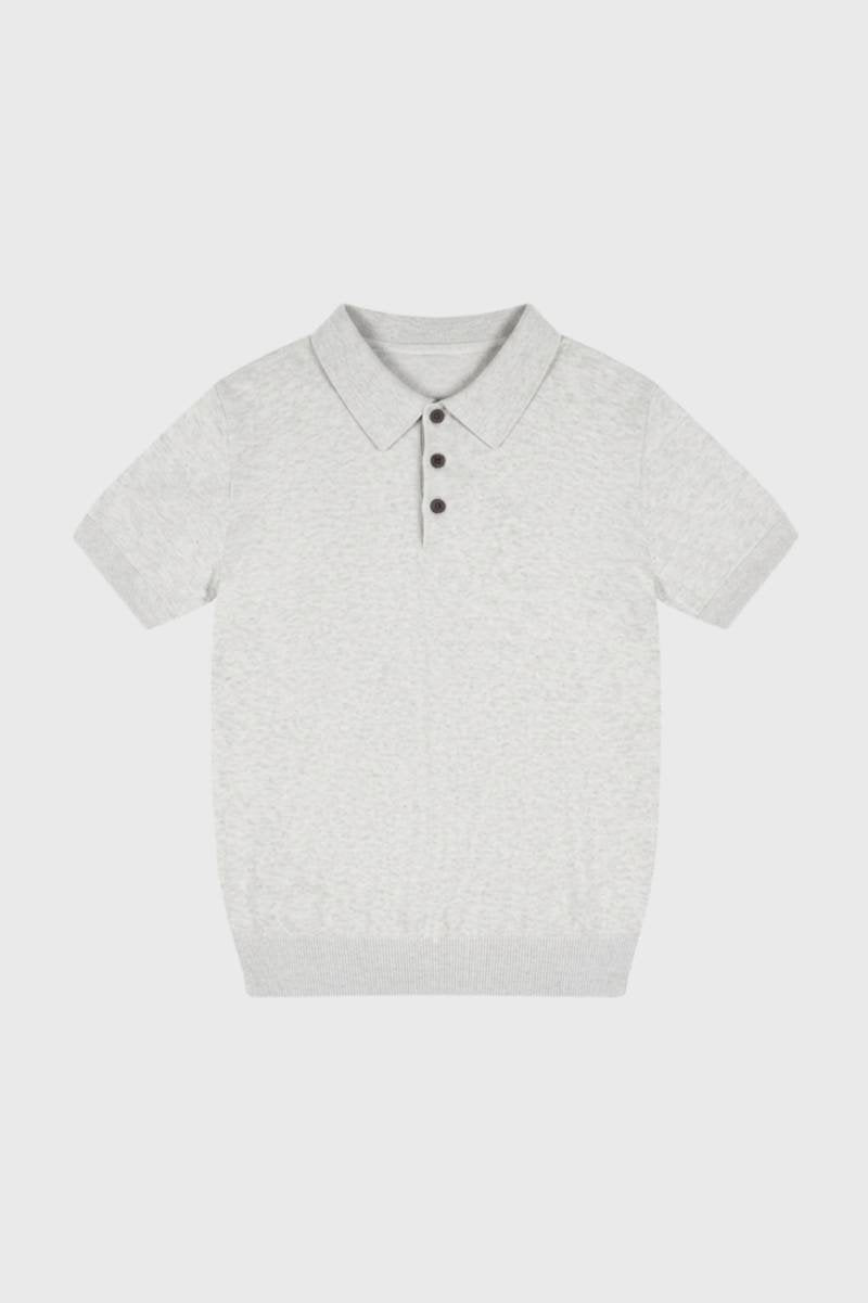 Men's Classic Knit Polo Shirt