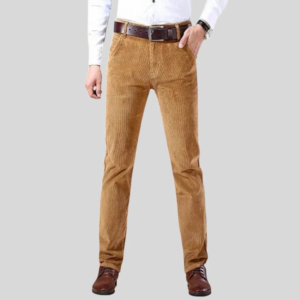 Men's Corduroy Summer Trousers with Pockets 1