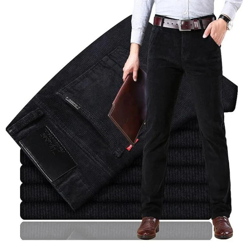Men's Corduroy Summer Trousers with Pockets 5