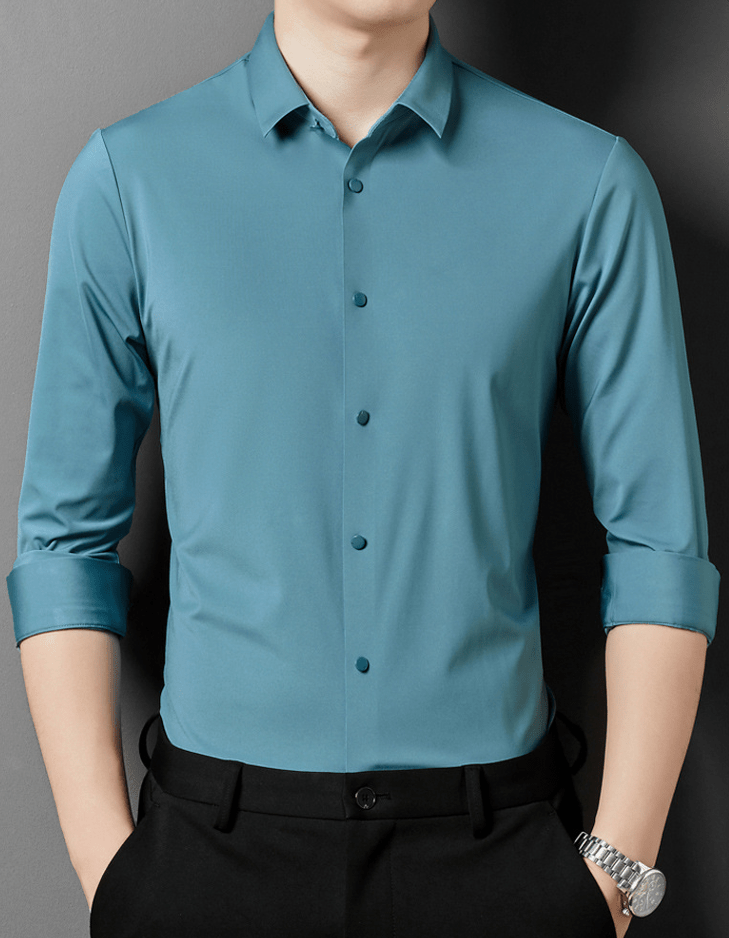 Men's Wrinkle-Resistant Stretch Dress Shirt