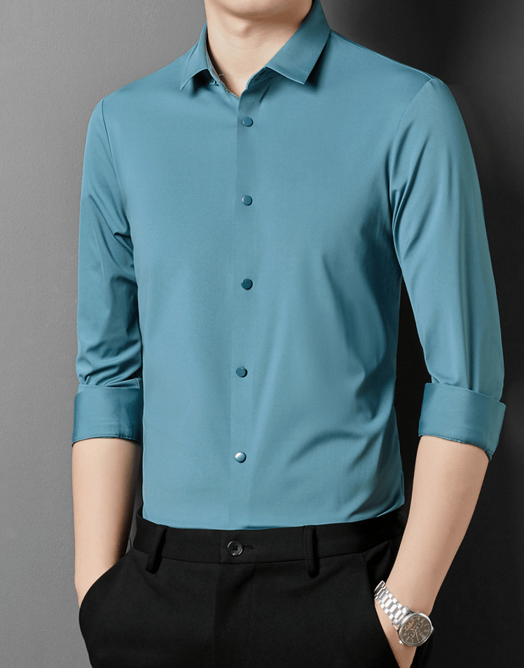 Men's Wrinkle-Resistant Stretch Dress Shirt