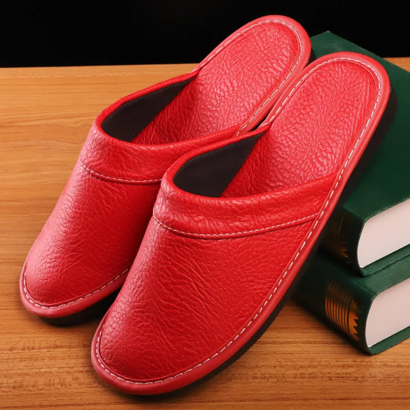 Men's Leather Slippers – Stylish Comfort