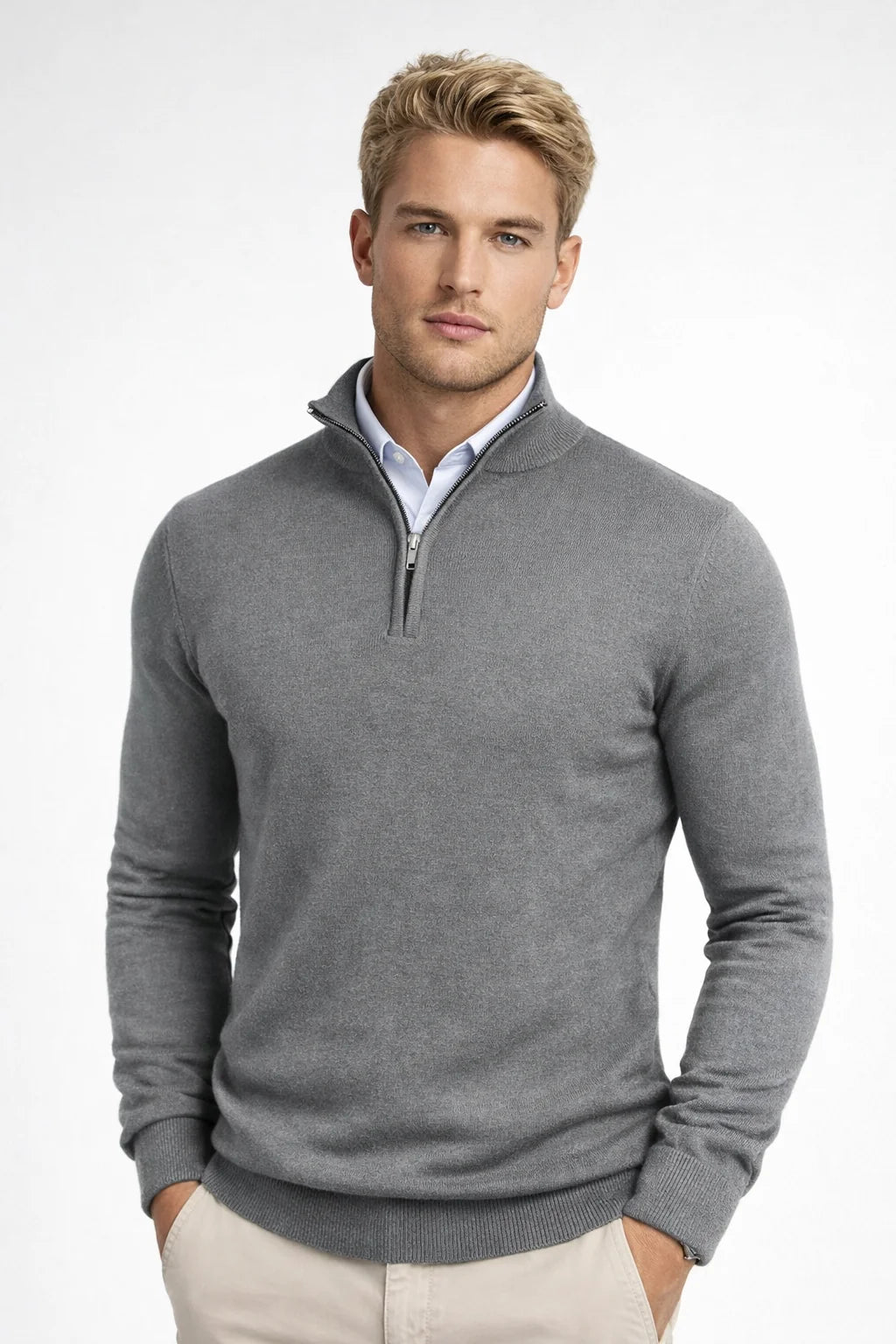 Men's Half Zip Sweater for Cold Weather Comfort 6