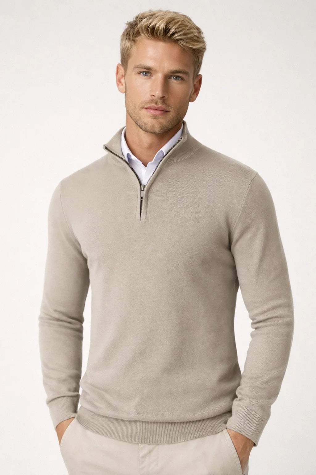 Men's Half Zip Sweater for Cold Weather Comfort 7