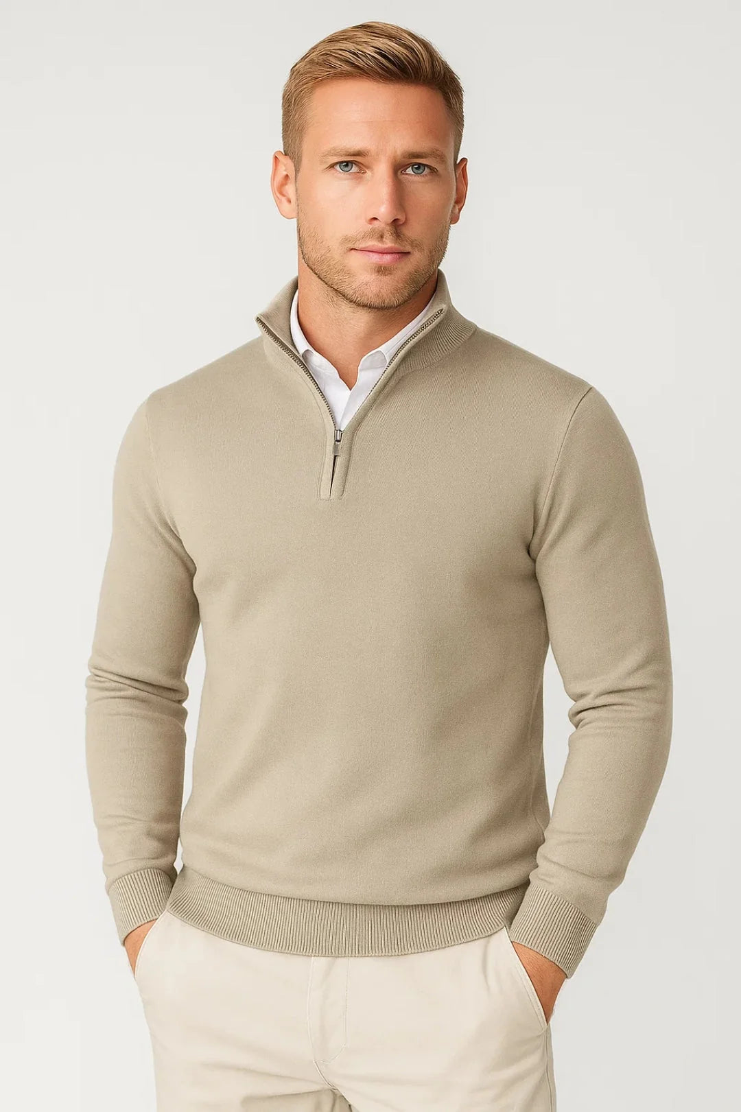 Men's Half Zip Sweater for Cold Weather Comfort 8