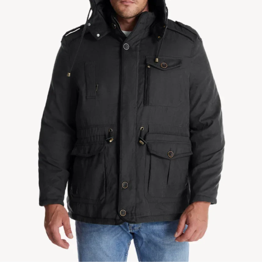 Men's Heavy-Duty Winter Jacket with Insulated Lining 1