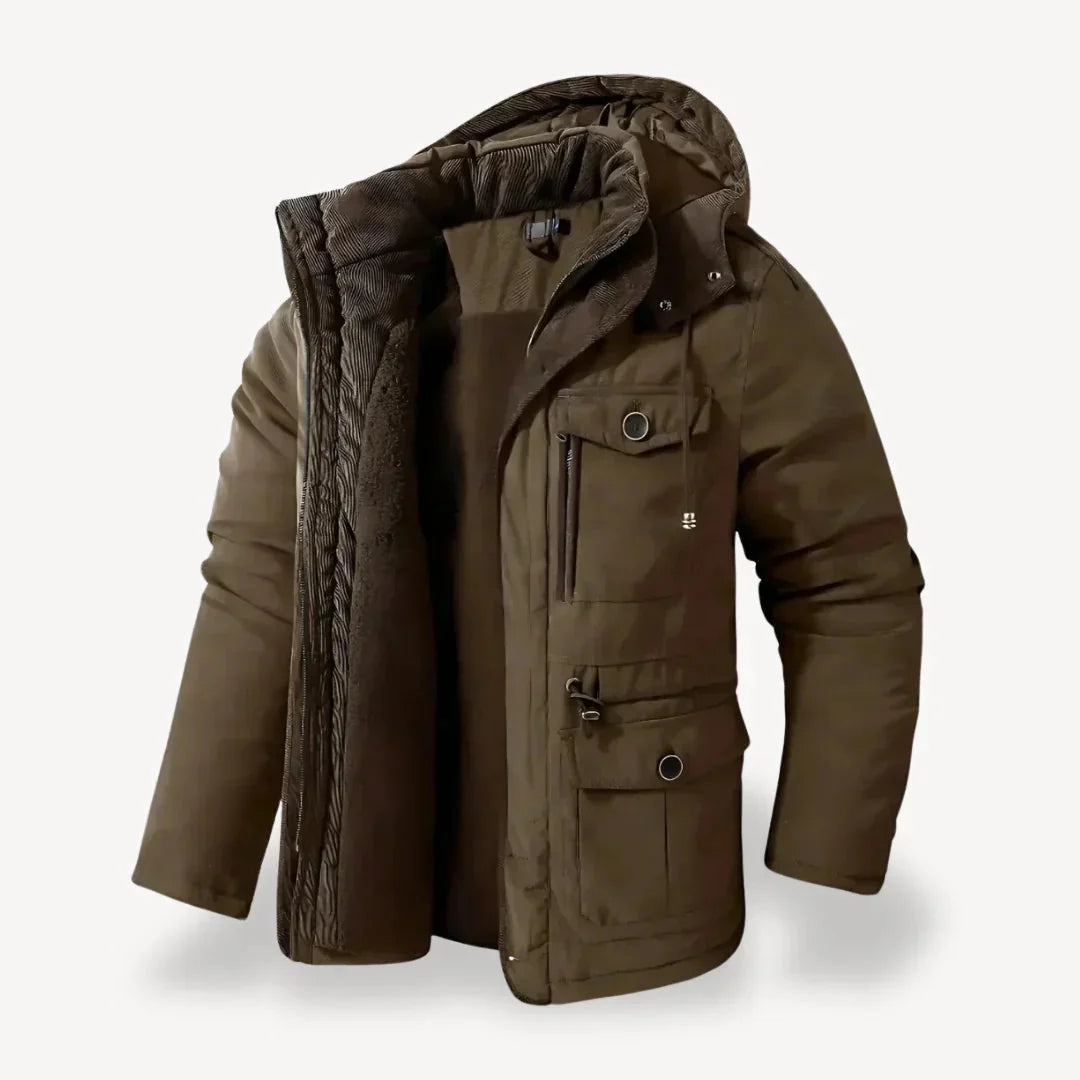 Men's Heavy-Duty Winter Jacket with Insulated Lining 2