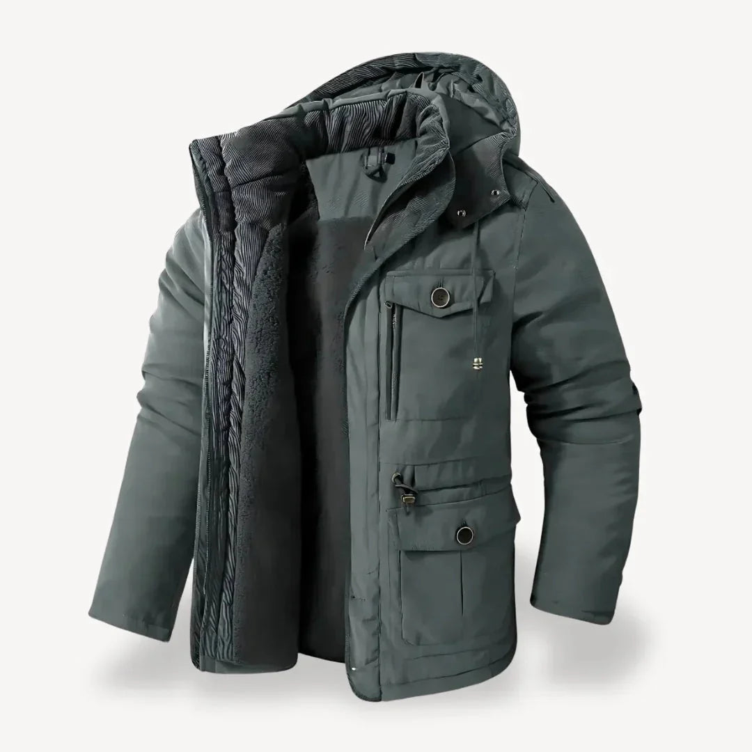 Men's Heavy-Duty Winter Jacket with Insulated Lining 3