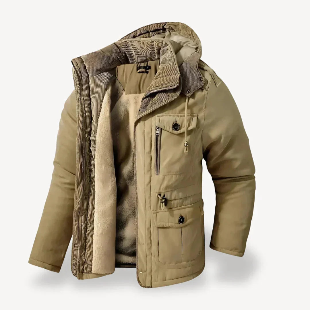 Men's Heavy-Duty Winter Jacket with Insulated Lining 4