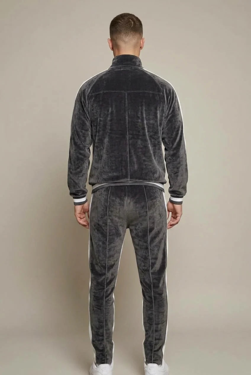 Men's Jogger Set - Velvet Two-Piece Tracksuit