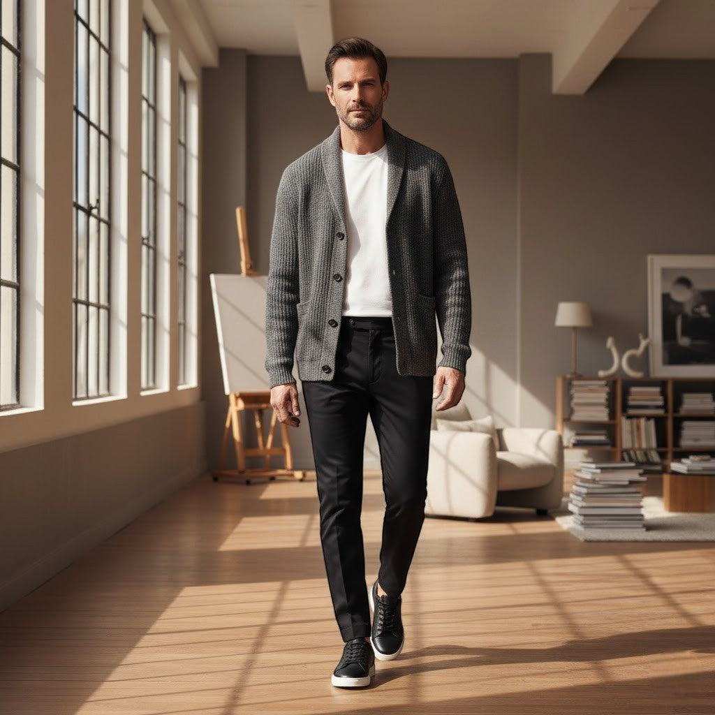 Men's Leather Lace-Up Shoes for Casual and Formal Wear