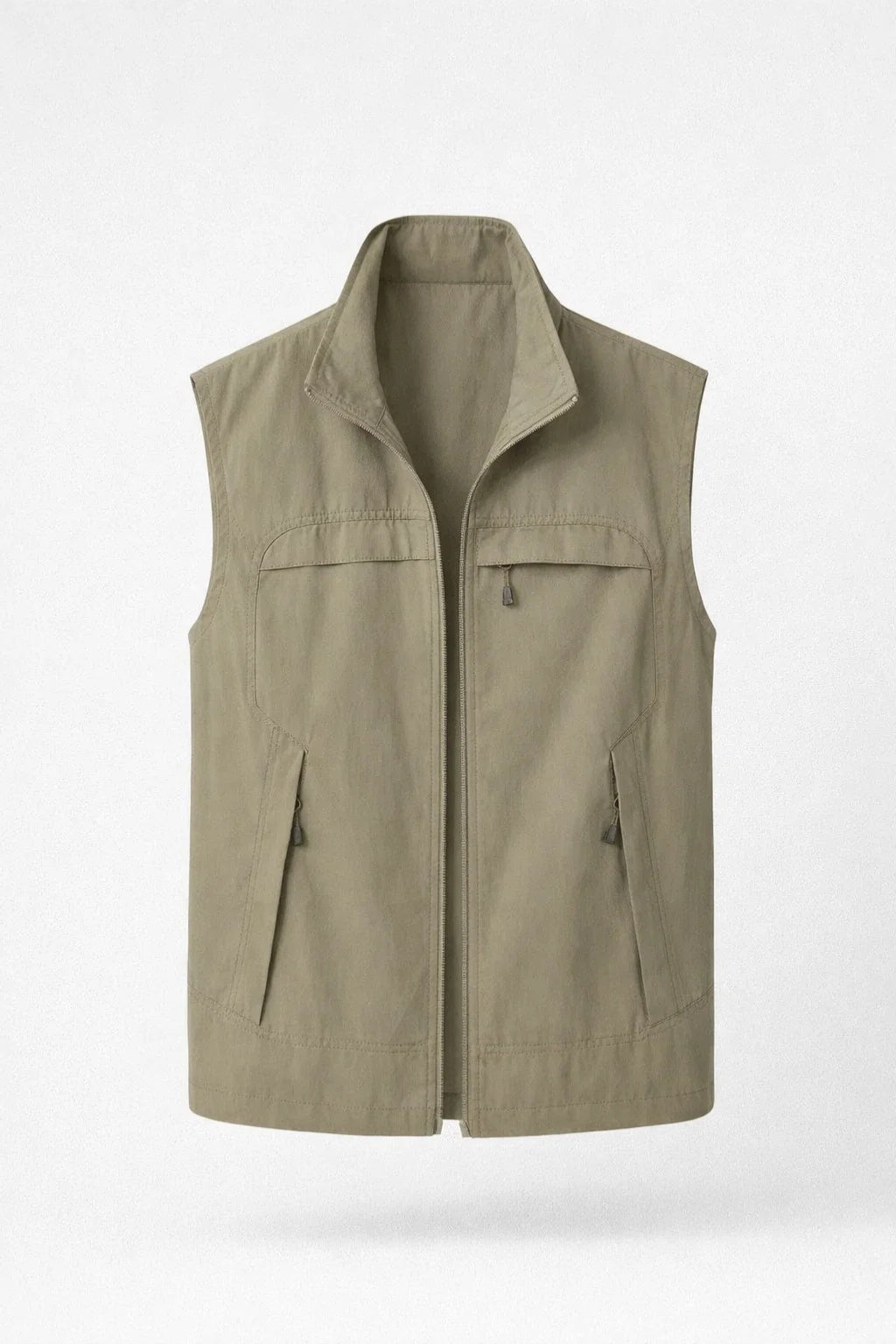 Men's Lightweight Bodywarmer with Stand-up Collar
