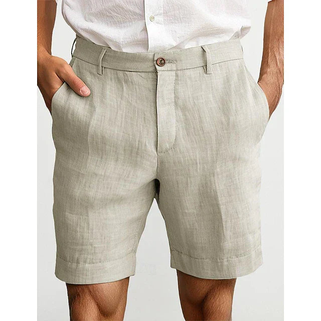 Men's Linen Chino Shorts for Casual Summer Style