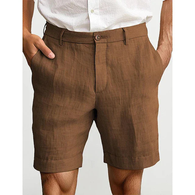 Men's Linen Chino Shorts for Casual Summer Style