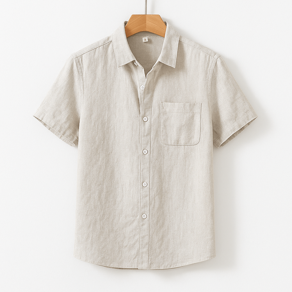 Men's Linen Short Sleeve Shirt
