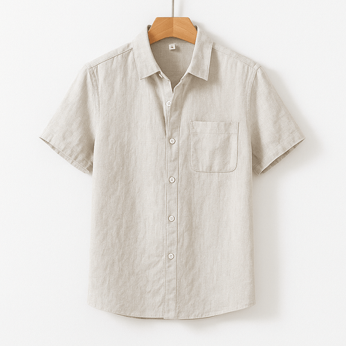 Men's Linen Short Sleeve Shirt