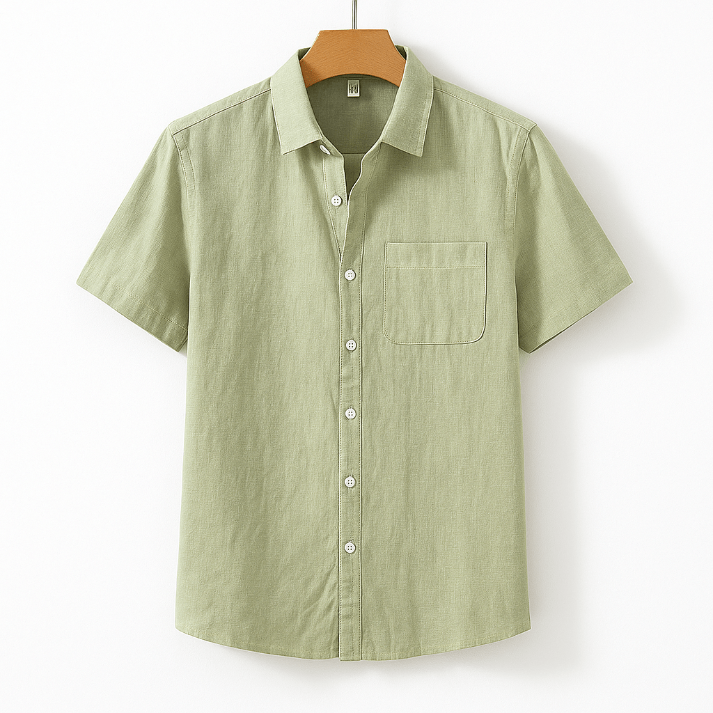 Men's Linen Short Sleeve Shirt