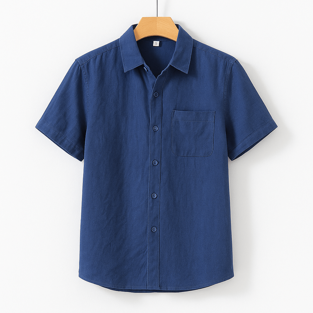 Men's Linen Short Sleeve Shirt