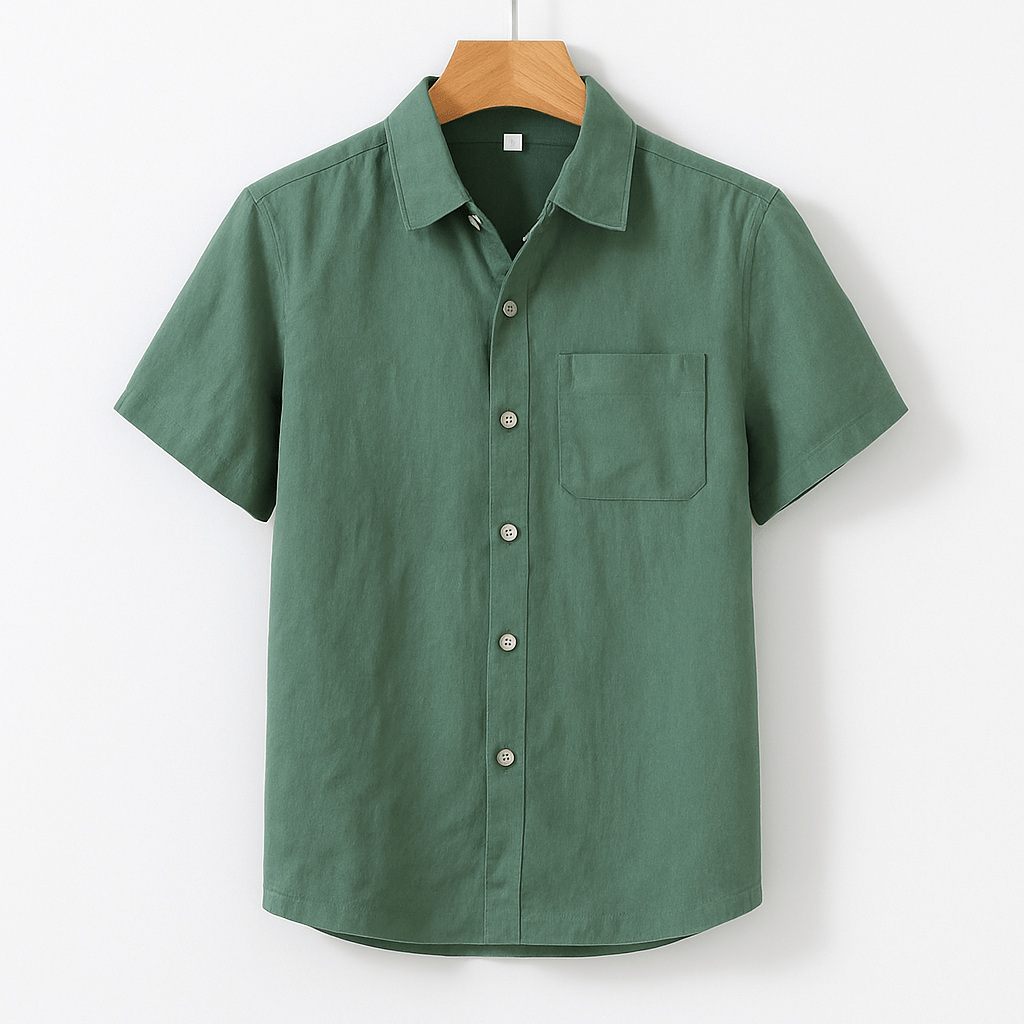 Men's Linen Short Sleeve Shirt