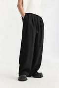 Men's Linen Wide Leg Drawstring Trousers 0