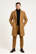 Men's Overcoat – Classic Lapel Long Wool Coat