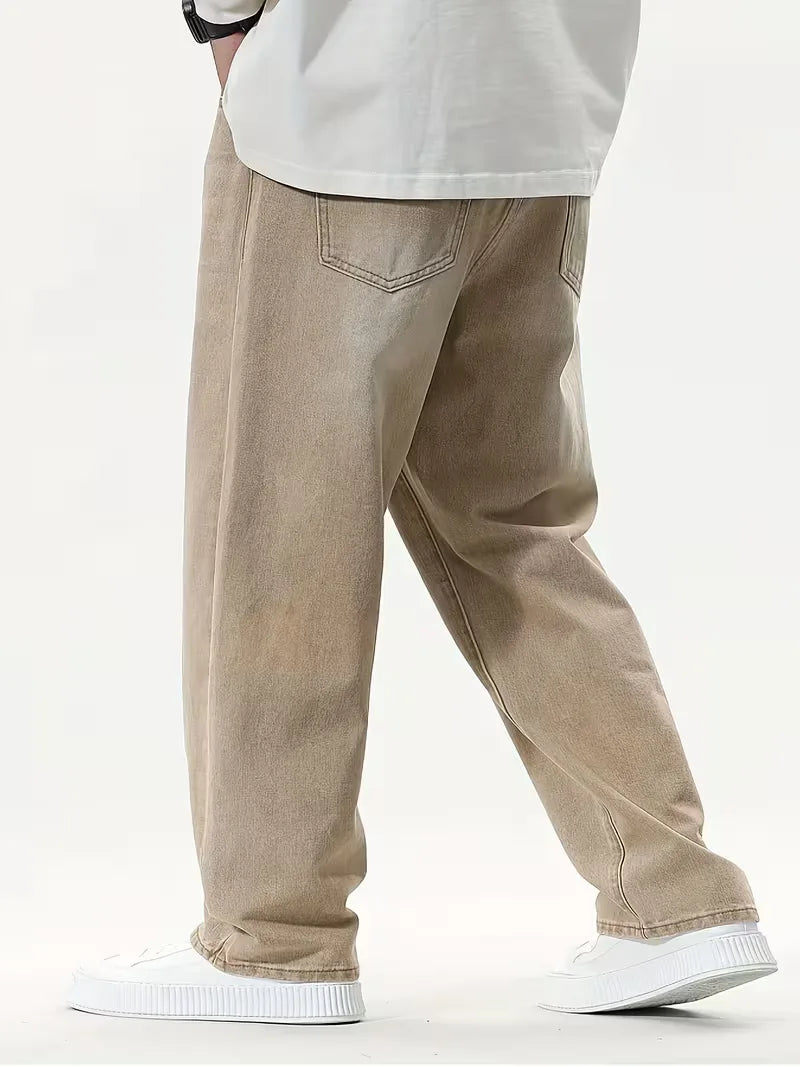 Men's Loose Fit Wide Leg Jeans for Casual Style