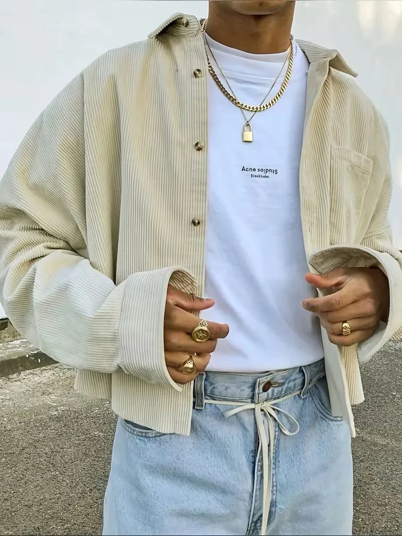 Men's Oversized Corduroy Jacket