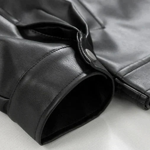 Men's Oversized Leather Bomber Jacket 3