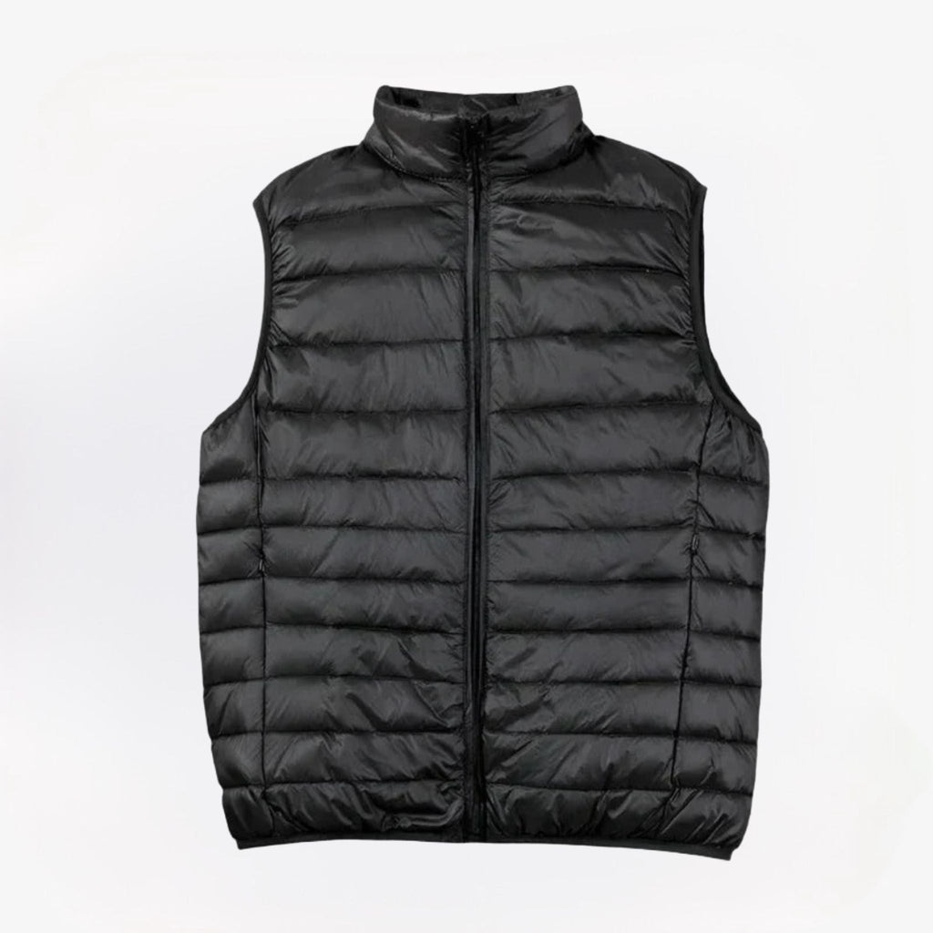 Men's Padded Body Warmer with Zipper Pockets