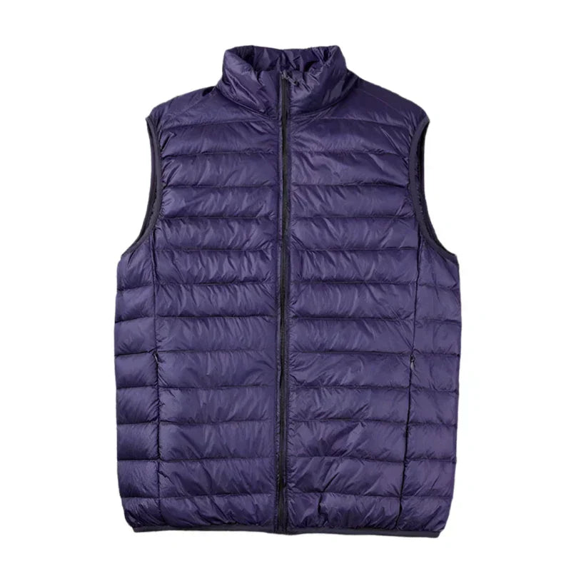 Men's Padded Body Warmer with Zipper Pockets
