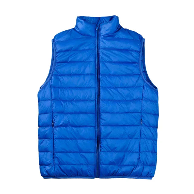 Men's Padded Body Warmer with Zipper Pockets