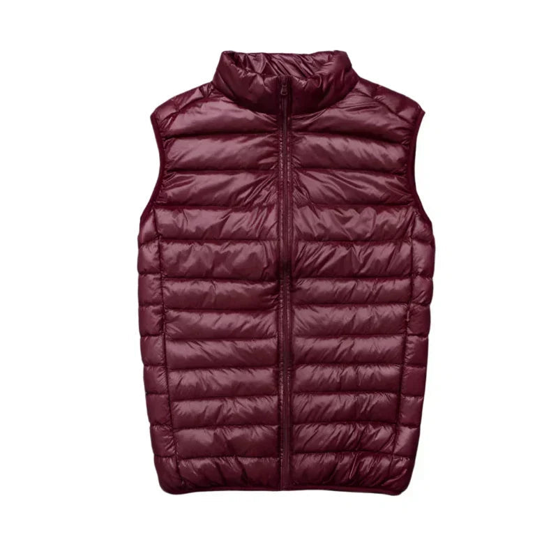 Men's Padded Body Warmer with Zipper Pockets