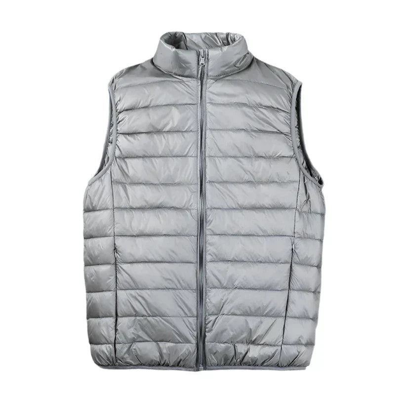 Men's Padded Body Warmer with Zipper Pockets