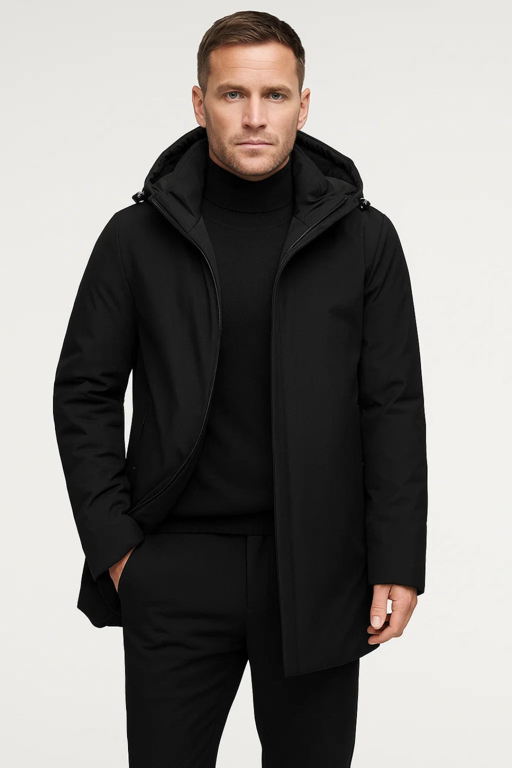 Men's Parka Jacket – Water-Repellent Design for Stylish Cold Weather Protection