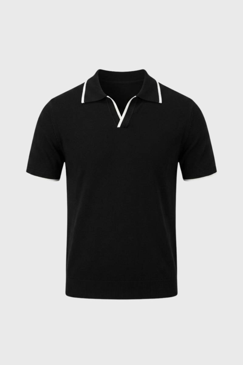 Men's Polo Shirt - Knitted Collar Casual Golf Shirt