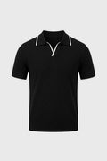 Men's Polo Shirt - Knitted Collar Casual Golf Shirt