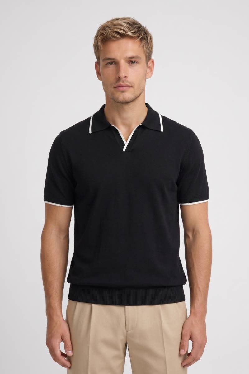 Men's Polo Shirt - Knitted Collar Casual Golf Shirt