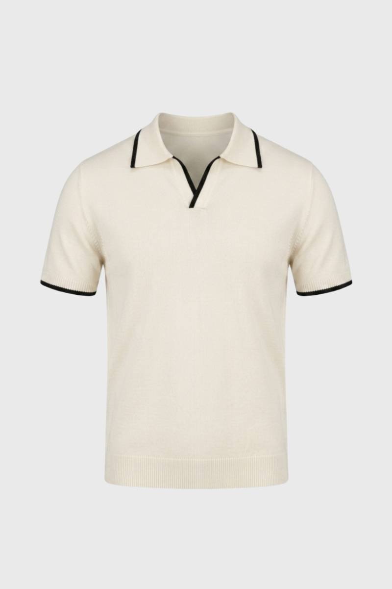 Men's Polo Shirt - Knitted Collar Casual Golf Shirt